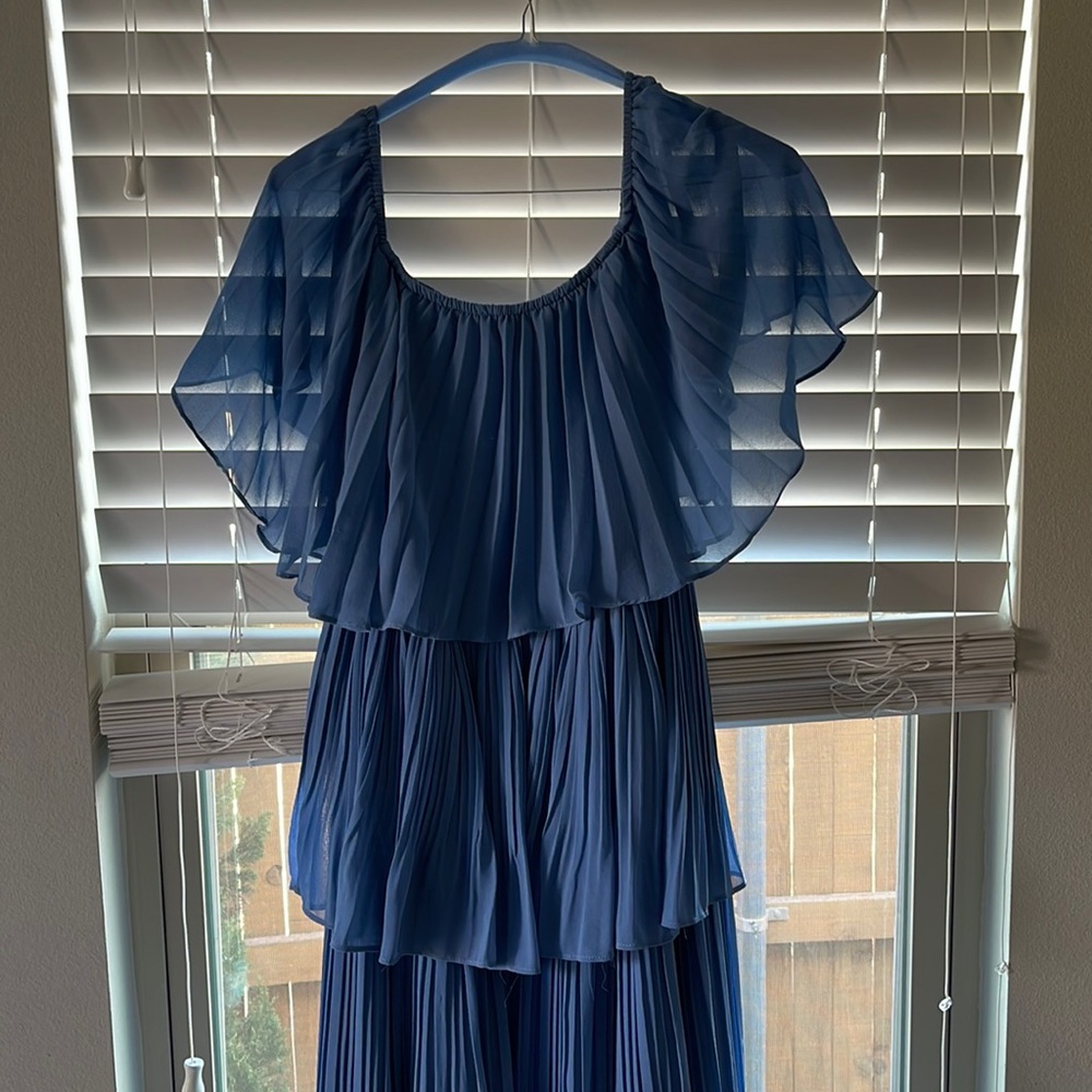 Pink blush maternity dress.